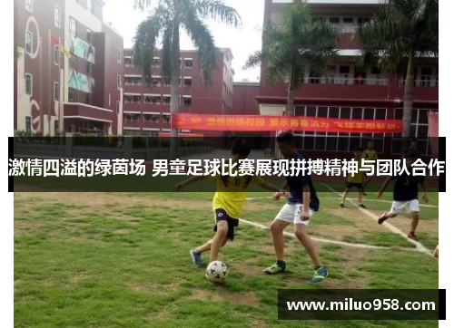 激情四溢的绿茵场 男童足球比赛展现拼搏精神与团队合作
