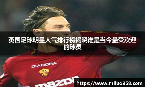英国足球明星人气排行榜揭晓谁是当今最受欢迎的球员
